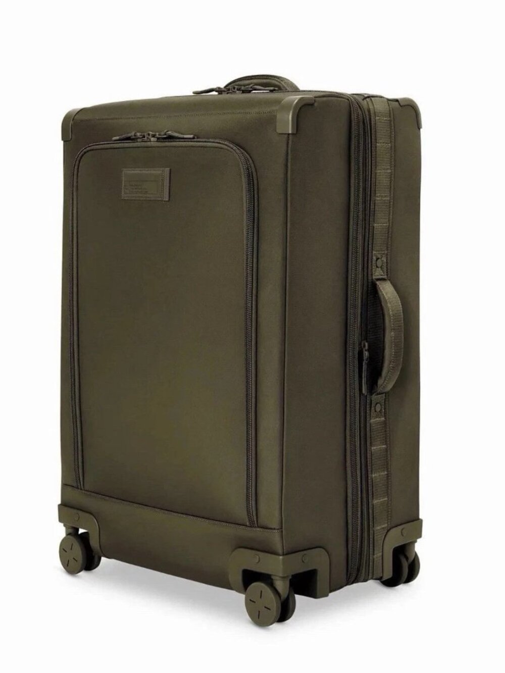 Dagne Dover Sydney 25" Checked Rolling Suitcase Luggage Dark Moss NEW - Picture 3 of 13
